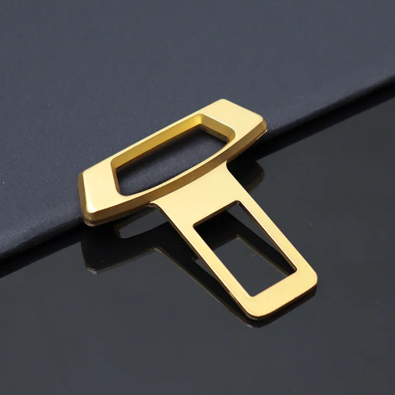 Metal car door panel silencer insert showing three colour options: matte black, gold, and silver