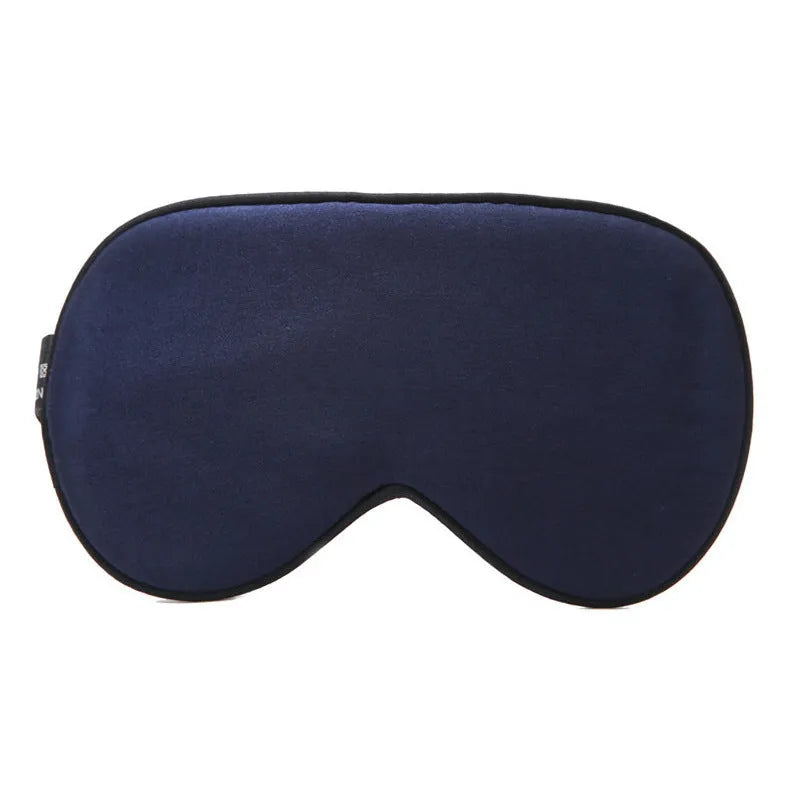 Double-sided mulberry silk eye mask with embroidered printed shading in various colours