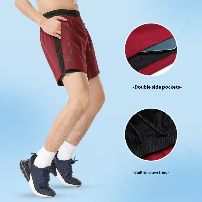 Men's solid-colour low-waist basketball shorts in polyester fabric