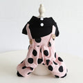 Pet couple clothing with lapel shoulder strap design in cloth fabric