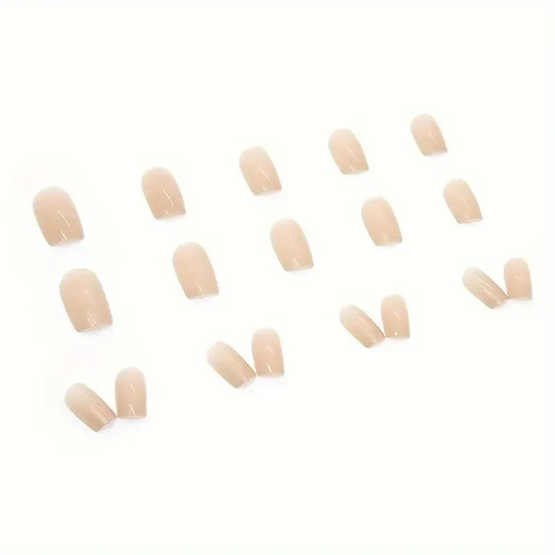 Solid colour MY119 plastic false nail art set in cute style for ladies