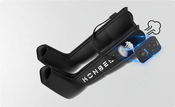 Four-cavity wireless air wave leg massage machine with airbags and dual-leg colour screen in standard colour
