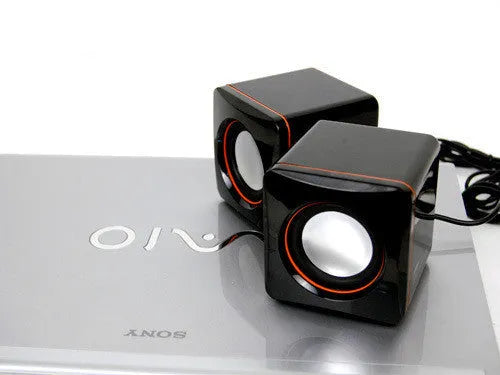 Small black square USB-powered 2.0 computer speaker for Model 700B systems