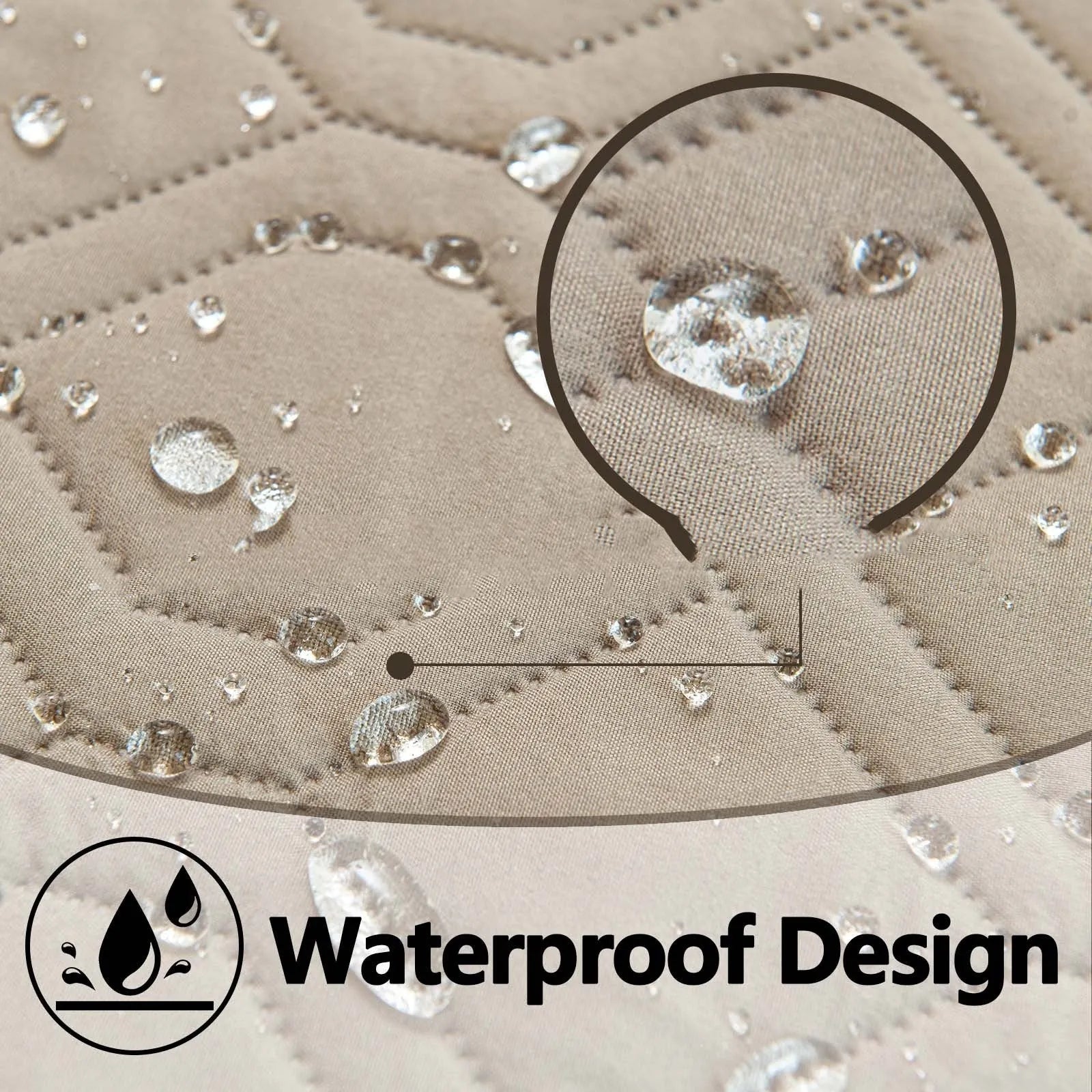 Double-sided waterproof pet sofa cushion showing reversible contrast colours in two colour options