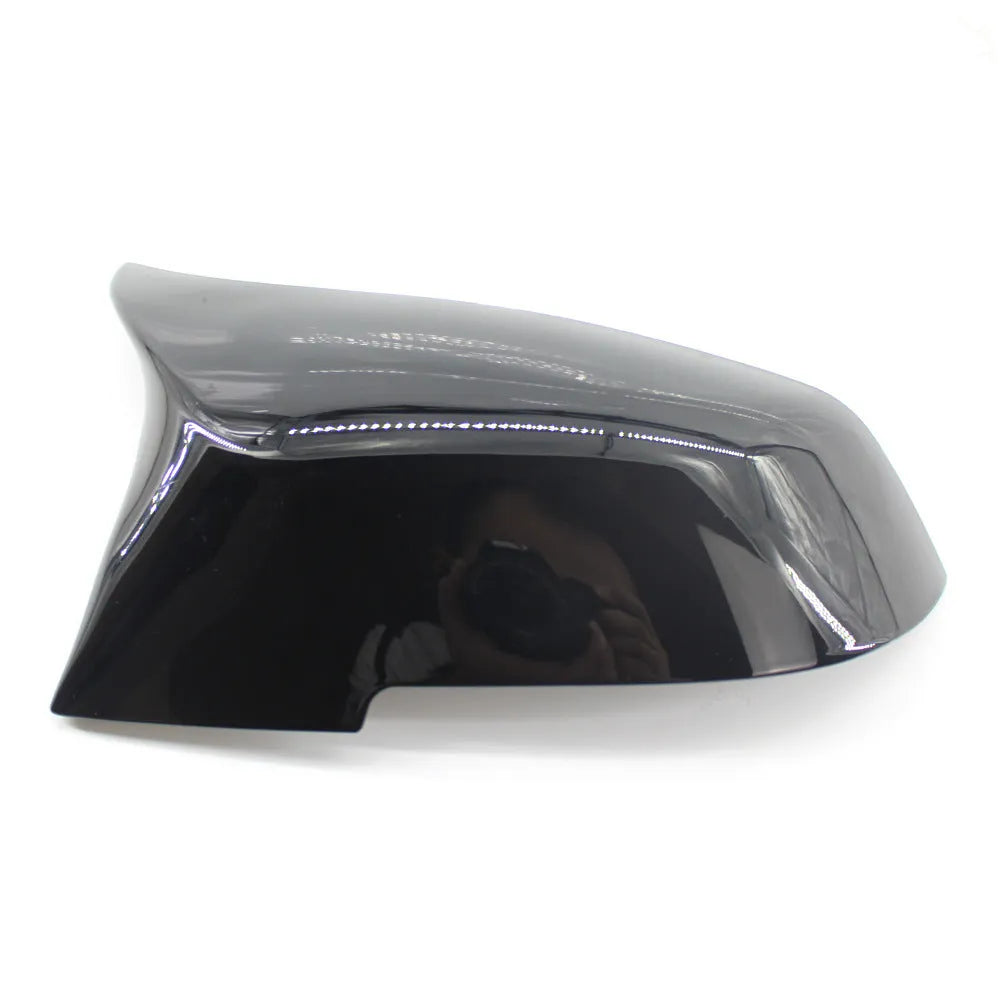 Modified horn rear-view mirror shell for BMW 3 Series and 4 Series in paint bright black