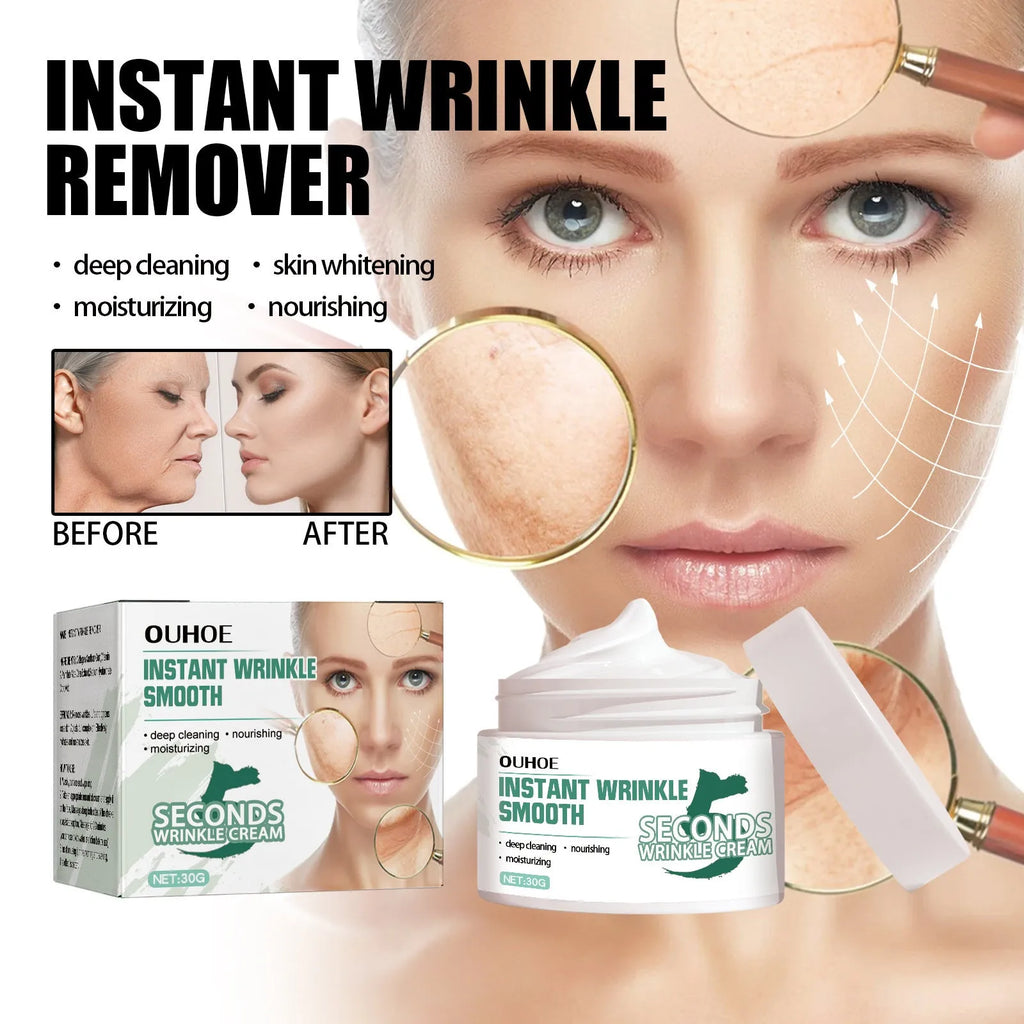 30g jar of anti-ageing anti-wrinkle face cream with hydrating properties