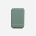 Magnetic mobile phone holder case in black with MOVAS leather and fibreglass construction showing 96.5mm dimensions