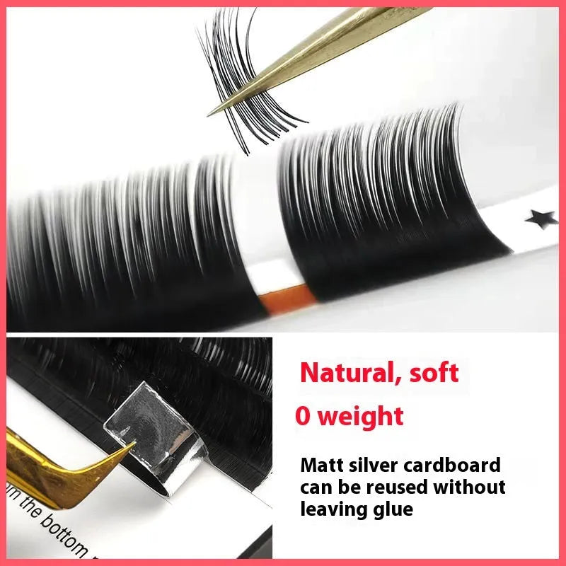 Mink hair false eyelashes showing 16 dense rows with length options from 8mm to 18mm