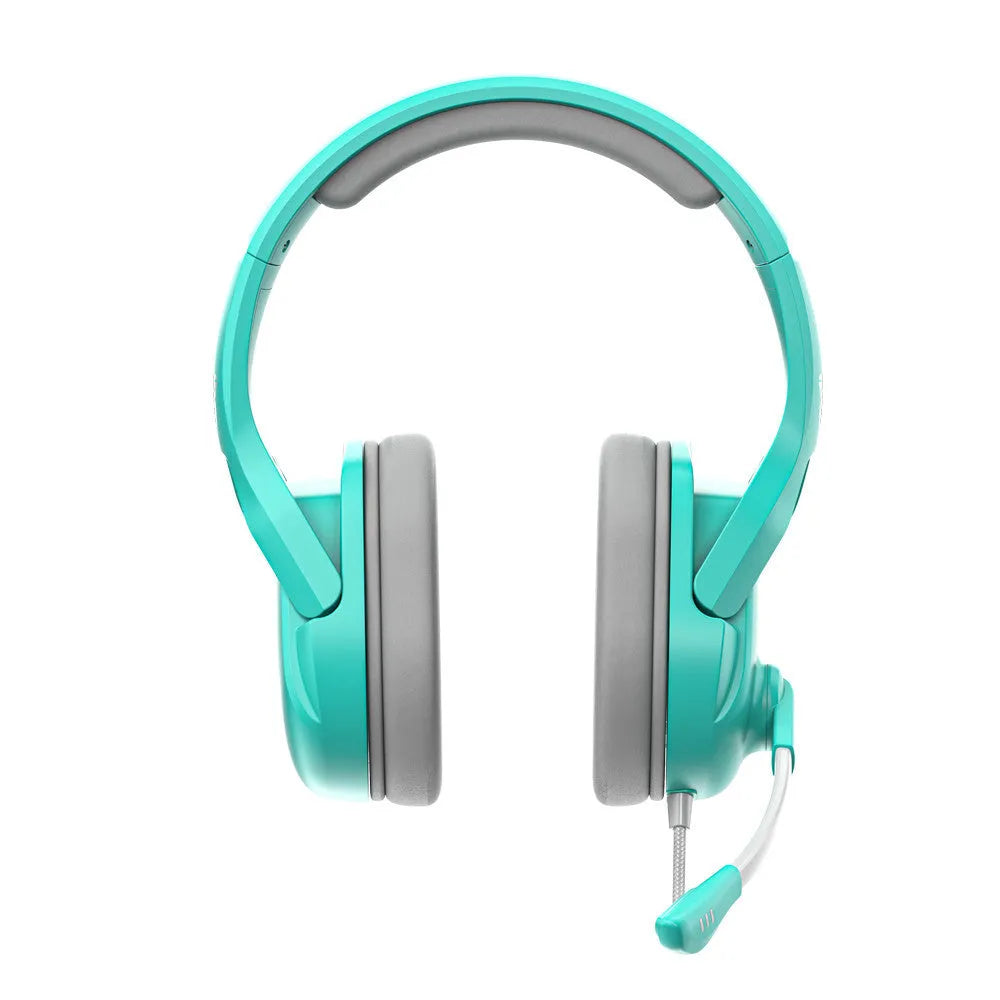 MH86 Esports wired gaming headset with large ear cups and a boom microphone, shown in black and white colour options.