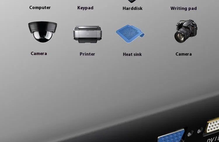 USB 3.0 data cable with nickel-plated connectors for external hard drives, shown in multiple available lengths.