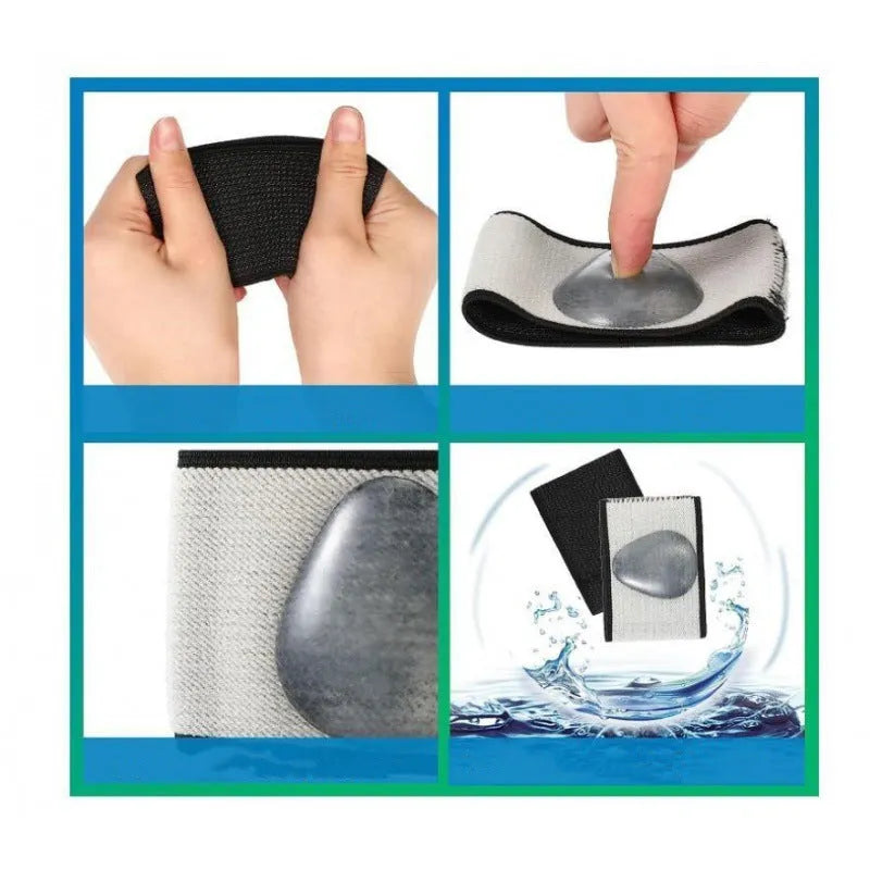 Elastic flat foot support bandage with arch support in heart style or plain design