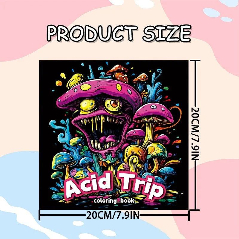 200mm acid tour coloured paper painting book for creative drawing and sketching
