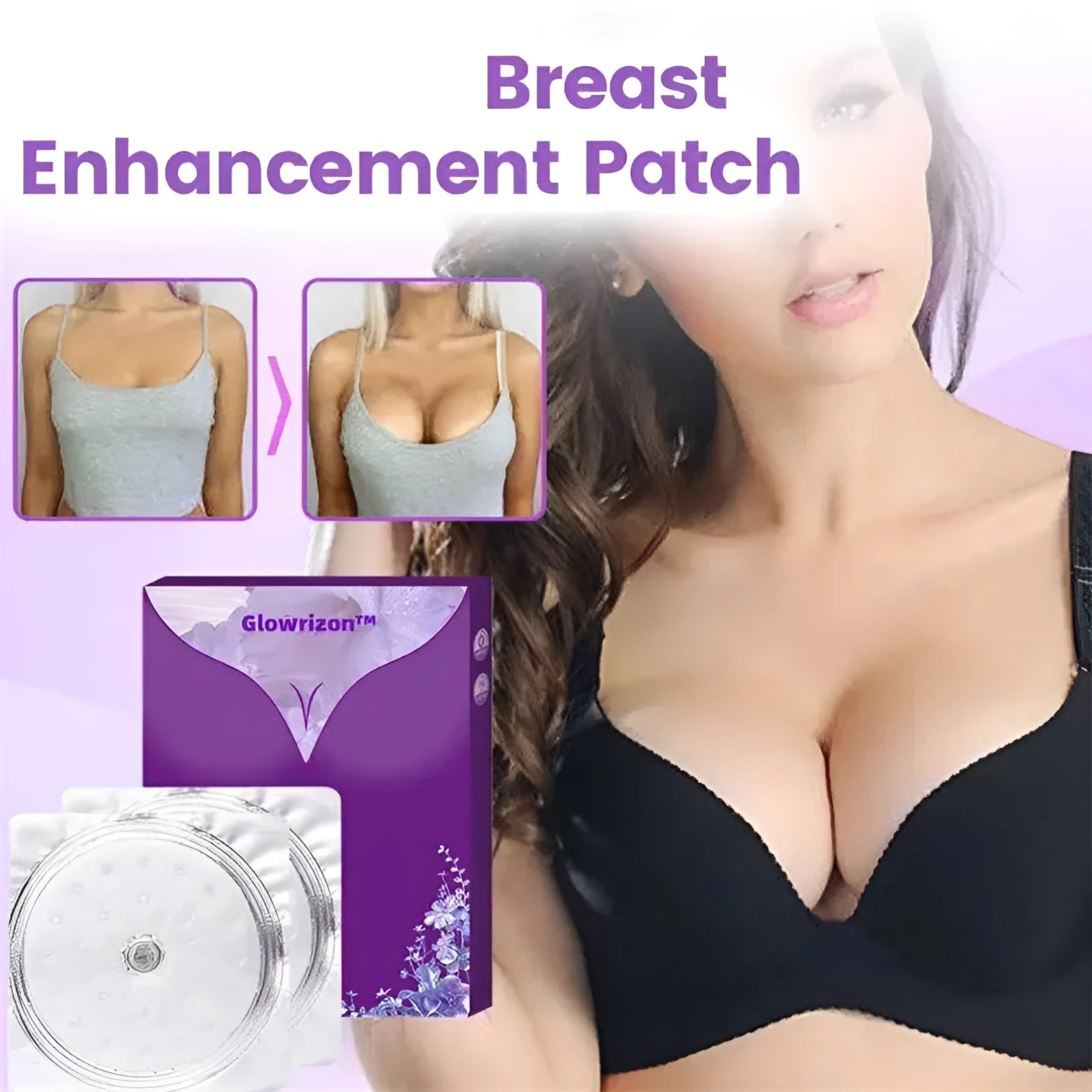 Reusable silicone breast enhancement patches for chest tightening and contour improvement