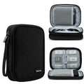 2.5-inch portable hard drive protective cover in Oxford cloth showing black and grey colour options