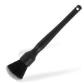 Black car detailing brush with ultra-soft pig hair bristles and PP handle in two sizes