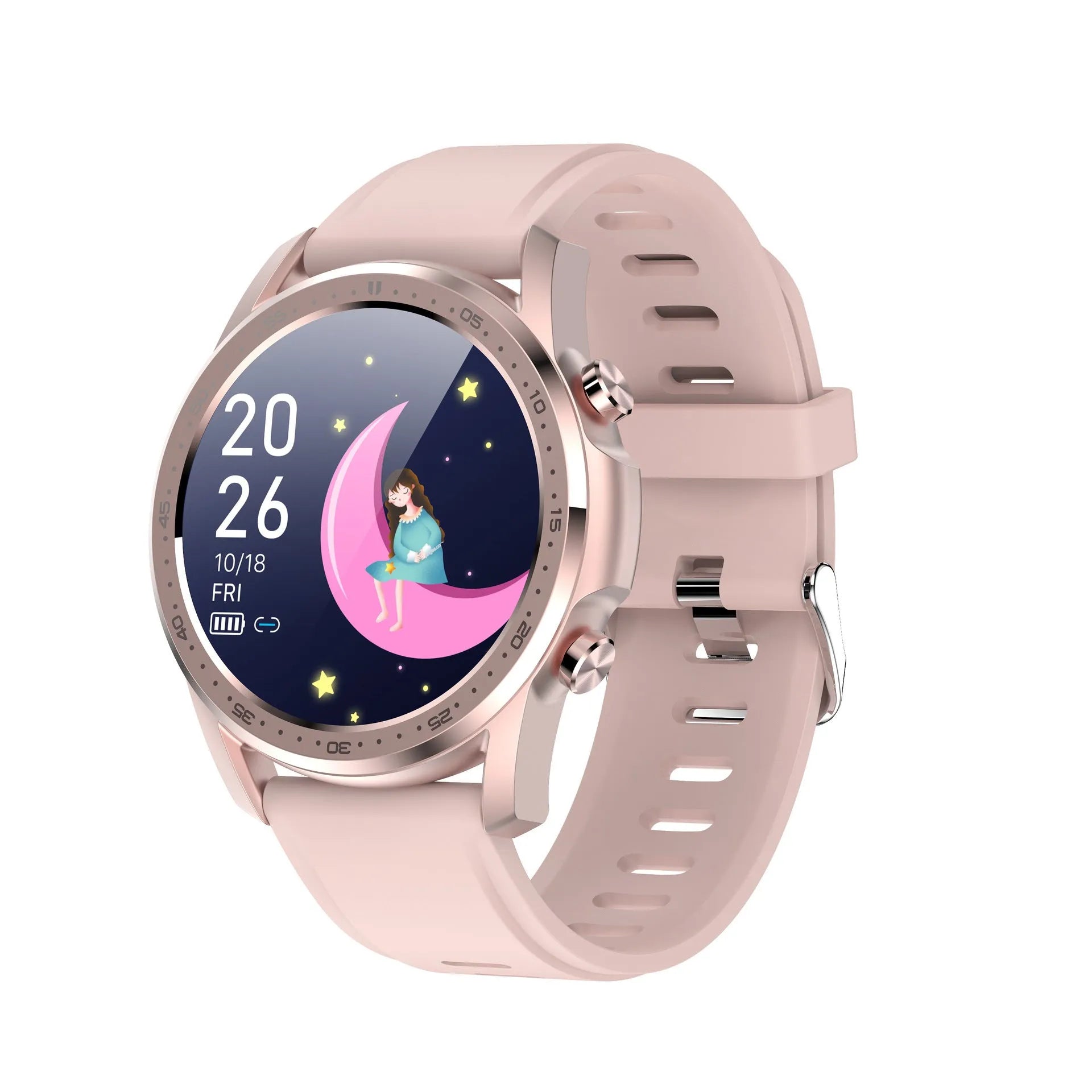 Youth2 smart health bracelet with zinc alloy case showing 1.3-inch display for body temperature tracking.