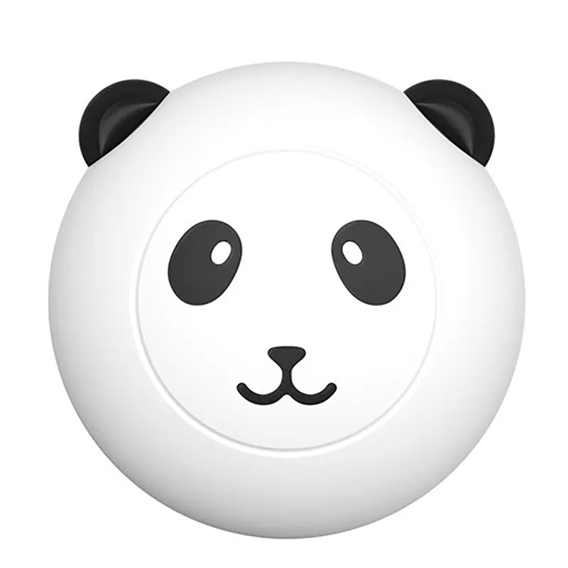 Panda shape silicone pet bath brush with soft bristles for cats and dogs