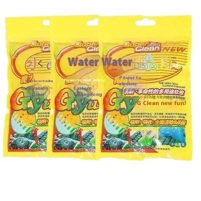 Car window gap cleaning gadget with 70g soft glue gel for dust removal from air vents and dashboard crevices