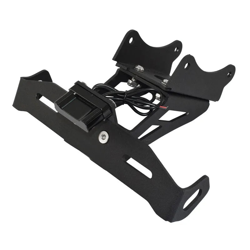 Black aluminium alloy license plate bracket for Honda motorcycles