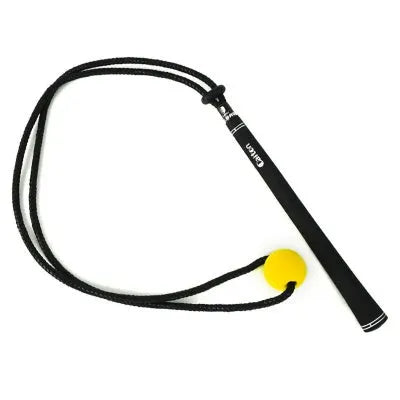 Black silicone elastic golf swing practice rope trainer for physical correction action