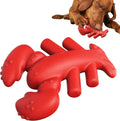 Red nylon dog chew toy for large dogs with bone design for aggressive chewers
