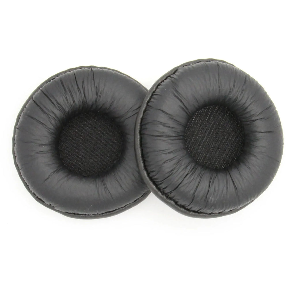 Senheiser PX100 earphone sleeve in black frog leather earmuffs and black head beam