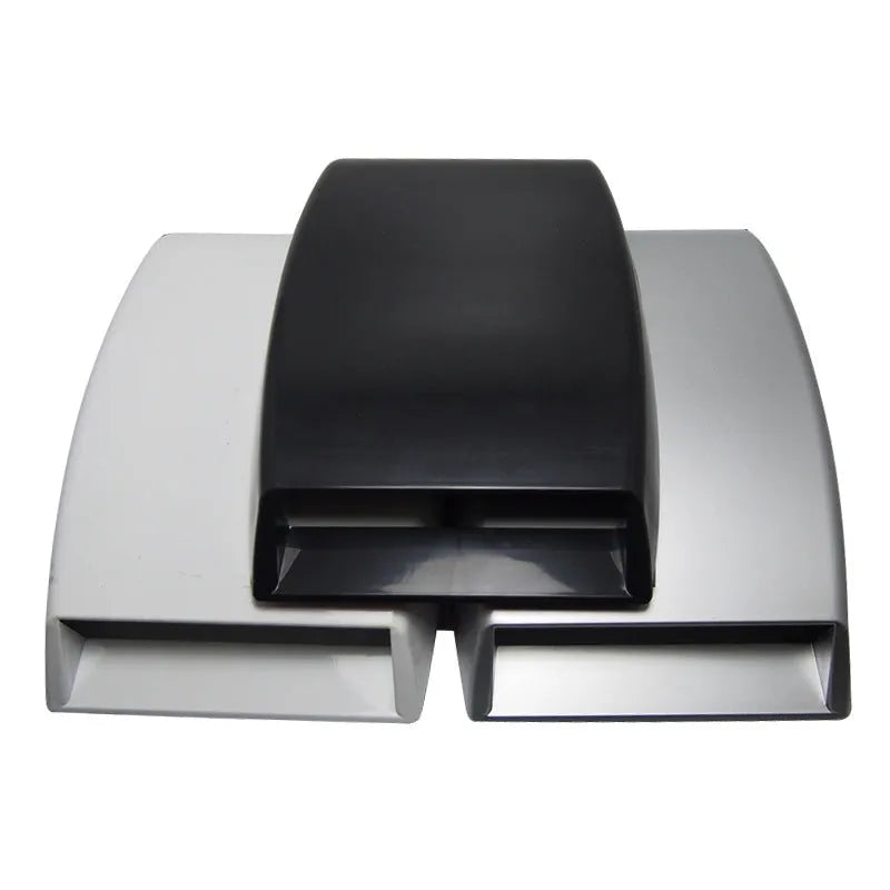 ABS plastic decorative simulation air vent for car interior in black, silver, or white