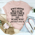 Straight cut polyester t-shirt with solid colour printing in short sleeve pullover style