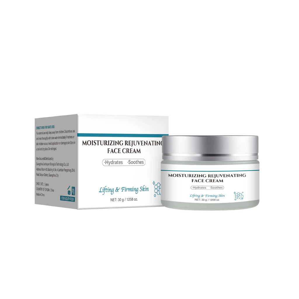 30g anti-aging cream tube with vitamin E and hyaluronic acid for facial skincare