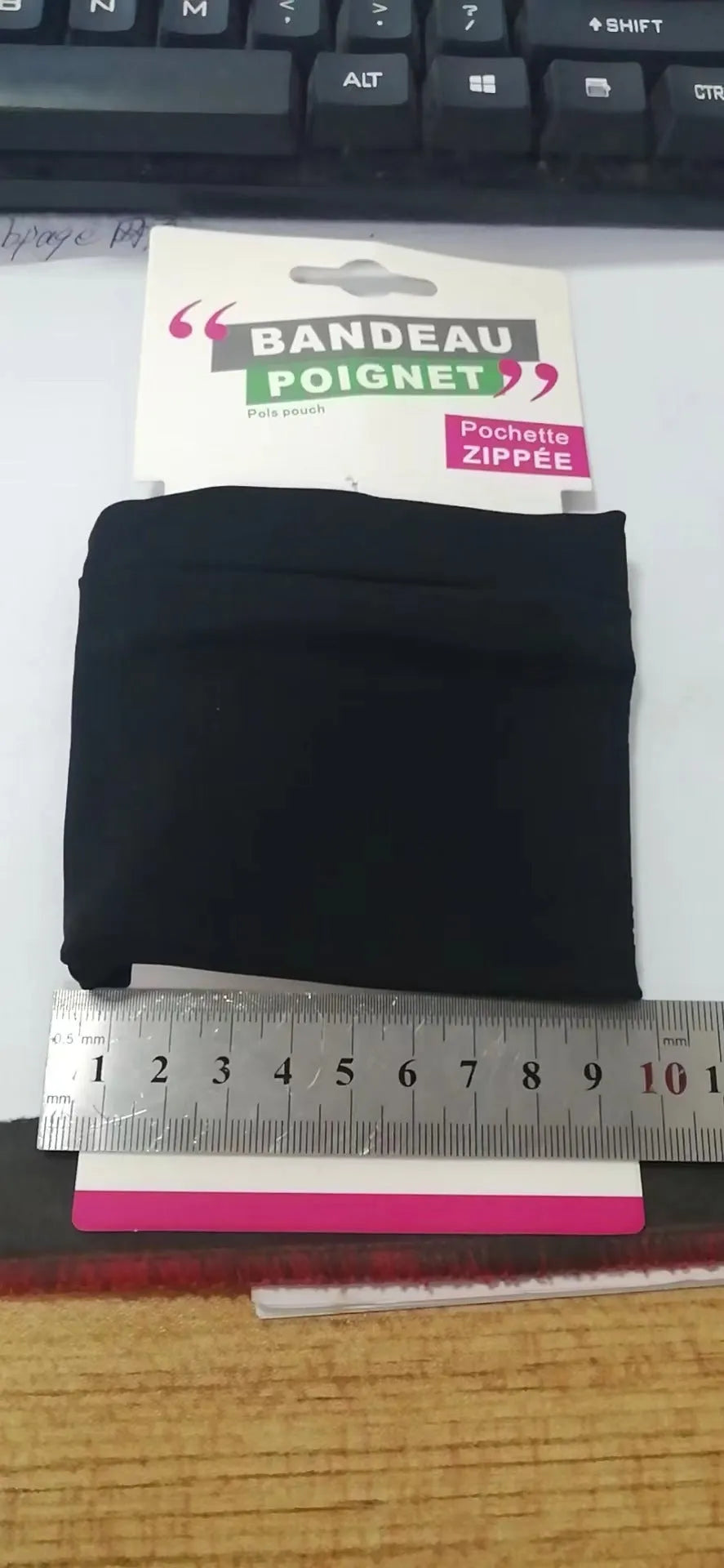 Waterproof wrist bag armband for mobile phones with adjustable strap on arm