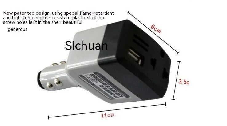 Car power supply transformer charger with USB output for cigarette lighter socket mobile device charging