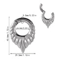 Stainless steel drop-shaped auricle ear extender with hanging egg design for stretched earlobes