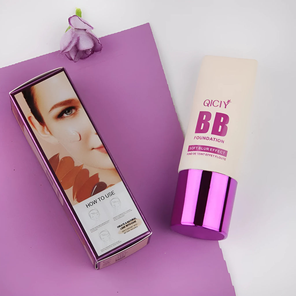 Feeding bottle BB cream liquid foundation concealer with dropper in ten colour options for brightening and coverage
