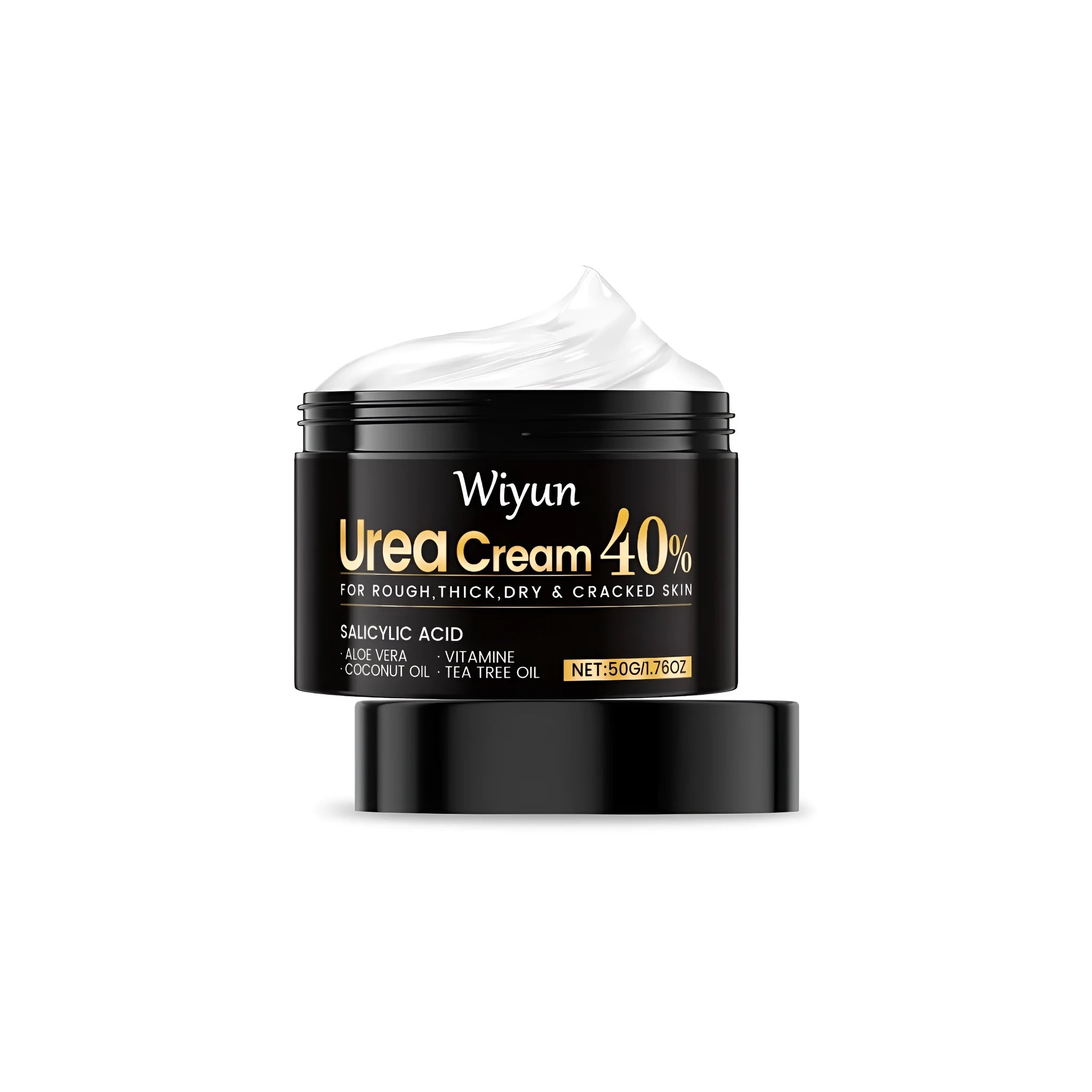 50g tube of urea hand and foot cream with coconut oil and aloe vera