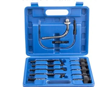 Automatic transmission oil refuelling machine tool kit with thirteen pieces including injector and connectors