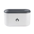 3D flame humidifier 300ml ultrasonic aroma diffuser in black with USB cable on desk