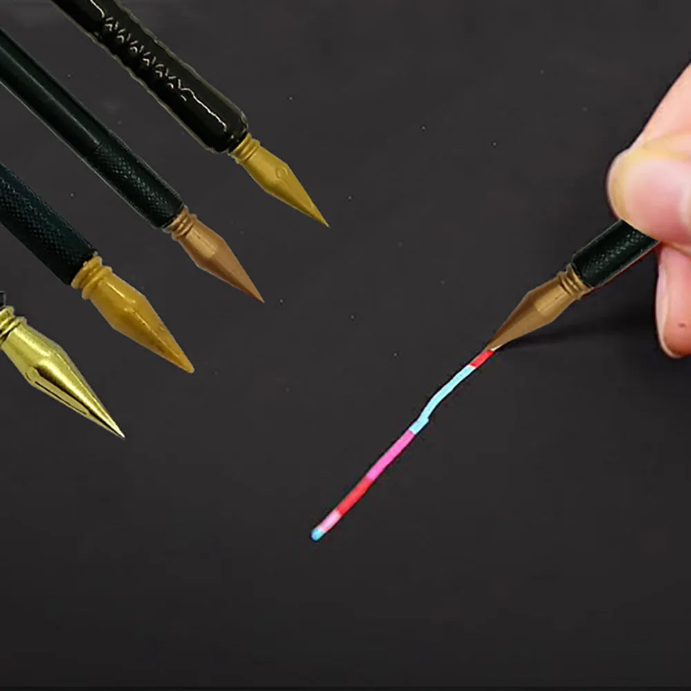 PS plastic scratch art pen for children's creative projects on black scratch paper