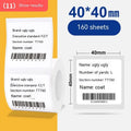 Roll of white 40x40mm four-proof thermal label paper adhesive stickers for retail pricing