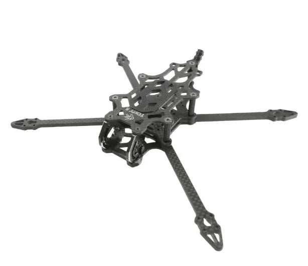 FlyFishnRC Tony 5 Sub250 carbon brazing FPV freestyle frame in black, 4mm arms, 215mm wheelbase