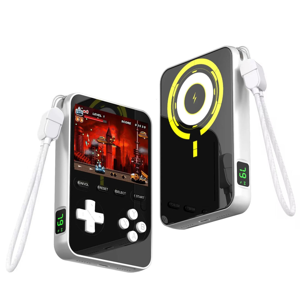 Game Machine portable battery 15W magnetic wireless fast charger in Black