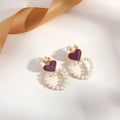 Geometric tassel ear clips in literary retro style for non-pierced ears.