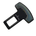Aluminium alloy keychain bottle opener with lock tongue design in frosted carbon fibre finish