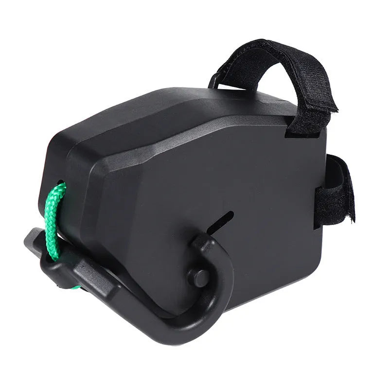 Black plastic/resin bicycle trailer rope traction device for mountain bike child trailers
