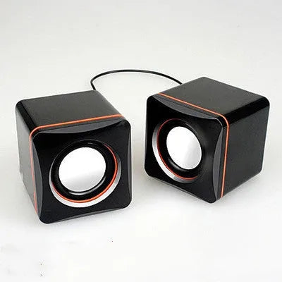 Small black square USB-powered 2.0 computer speaker for Model 700B systems