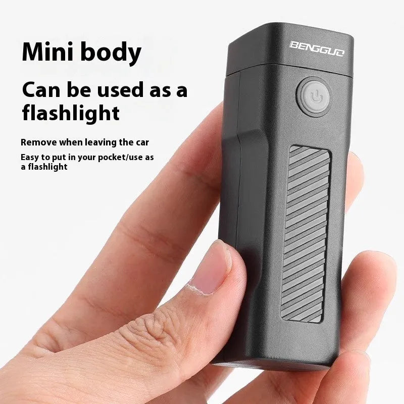 USB rechargeable bicycle headlight with 100 lumens brightness on handlebar