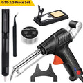 G102 black alloy soldering gun kit with five pieces and 205x170mm base