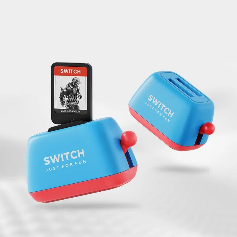 Game Card Protection Storage Box for Switch tape spitting driver in green with ABS shell and silica gel base