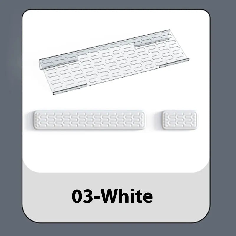 Double-sided keyboard and mouse pad with memory foam wrist rest in choice of colours