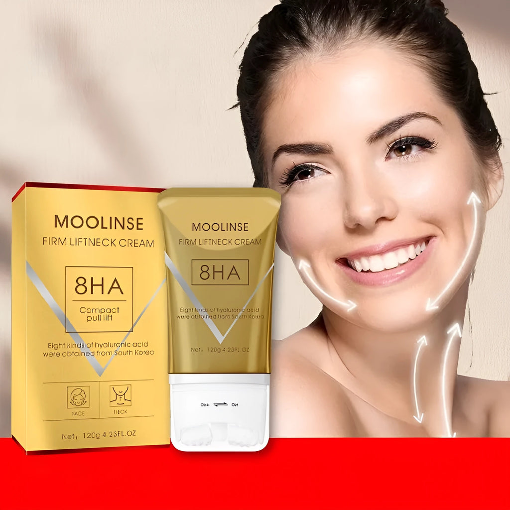 Neck moisturising massage cream tube for dry skin treatment
