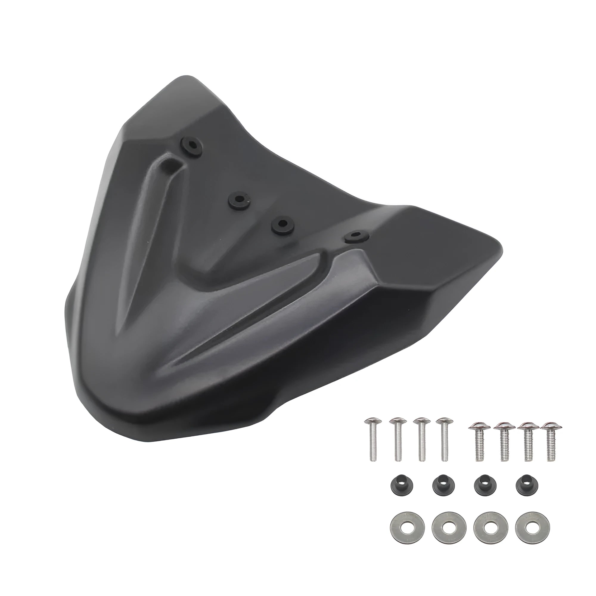 Black ABS plastic fixed wind front wing for KTM 390 and 790 Adventure motorcycles